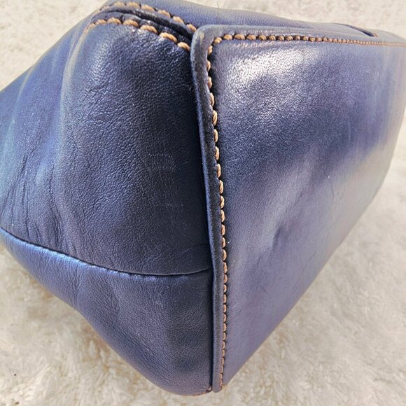 COACH 9564 Blue Leather Legacy Demi Hobo Shoulder Bag Convertible Strap Vintage - Picture 10 of 16